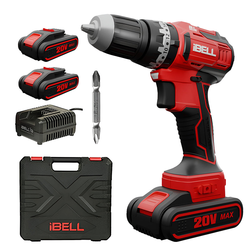 iBELL BM18-60 20V Brushless Impact Driver Drill (Cordless) with 2