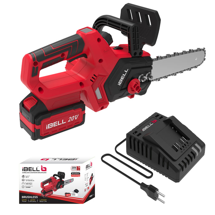 IBELL One Power Series BS20-12 Cordless Chain Saw brushless with 4AH Battery and Charger with 12 months warranty