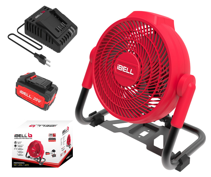 IBELL One Power Series CF24-05 Cordless Portable Fan with 4AH Battery and Charger with 6 months warranty