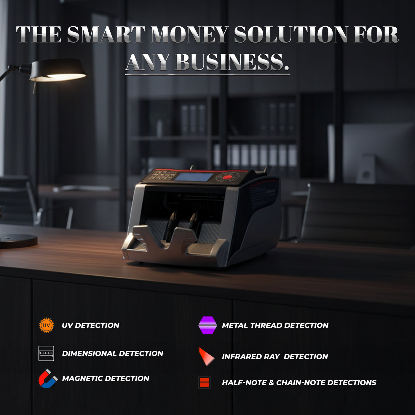 iBELL CM13-LA Money Counting Machine | High-Speed Note Counter 1000 No ...