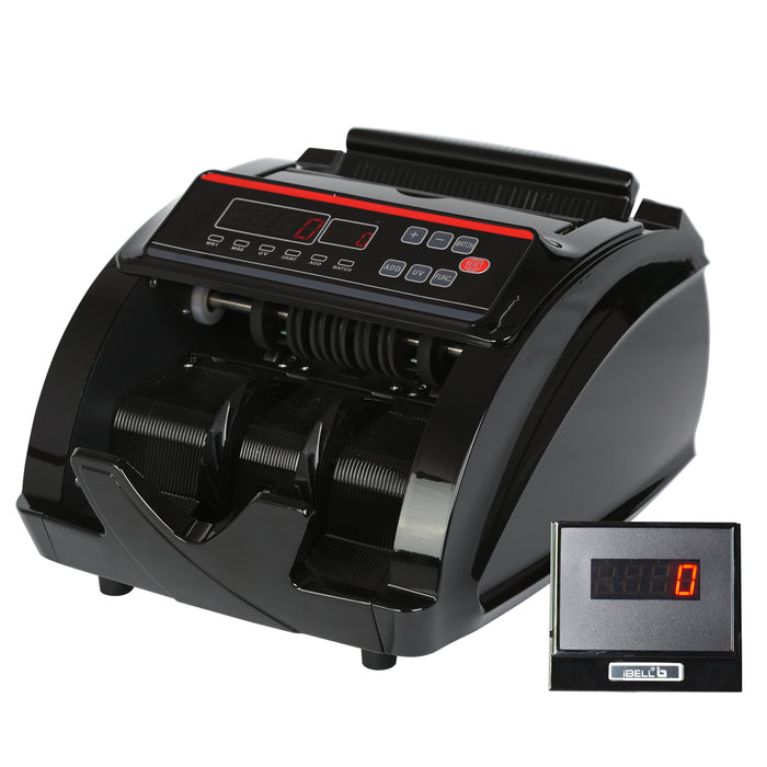 iBELL CM13-LE Money Counting Machine | High-Speed Cash Counter 1000+ Notes/Min | UV, MG, IR, MT Fake Note Detection | Multi-Currency Note Counter with Batch & Add | Automatic Start/Stop | External Display | OEM Foam Packing |/ 1-Year Warranty