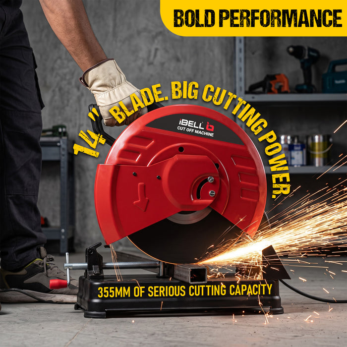 iBELL CM35-24, 14 Inch, 2400W, 3900RPM, 50Hz Cut Off Machine with Blade - 6 Months Warranty