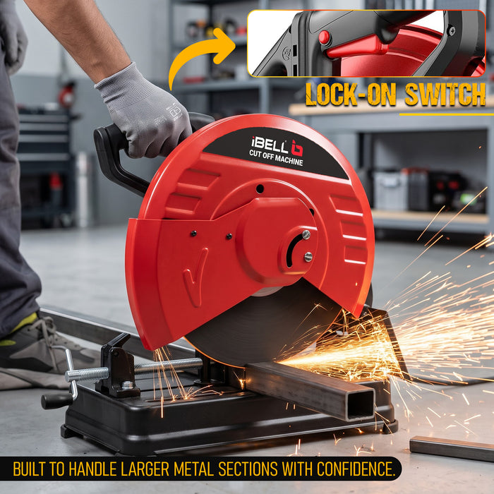 iBELL CM35-24, 14 Inch, 2400W, 3900RPM, 50Hz Cut Off Machine with Blade - 6 Months Warranty