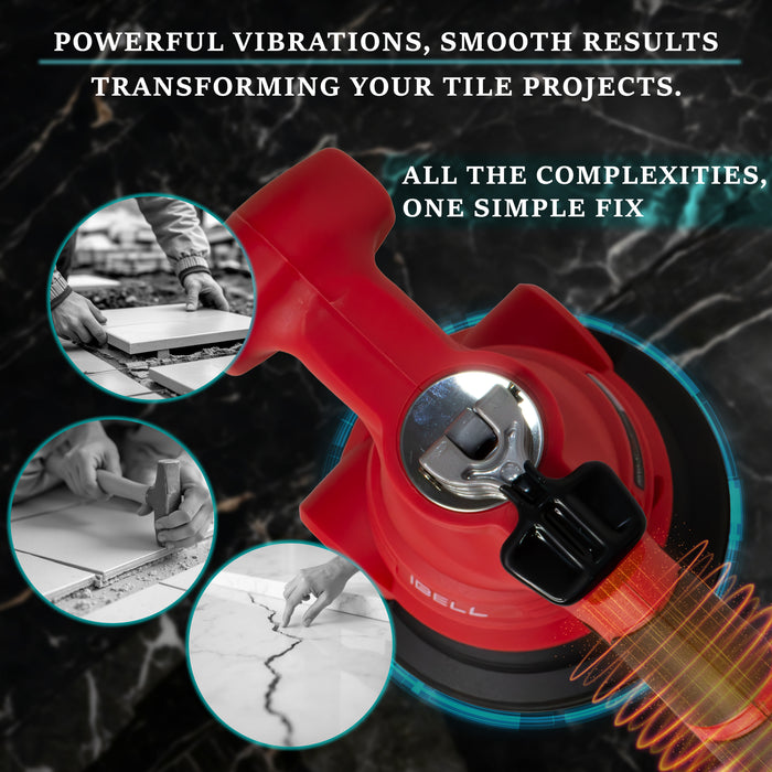 IBELL CT 20-60 20V, 15000 RPM Cordless Tile Vibrator with 2AH Battery and Charger +BMC BOX-6 months warranty