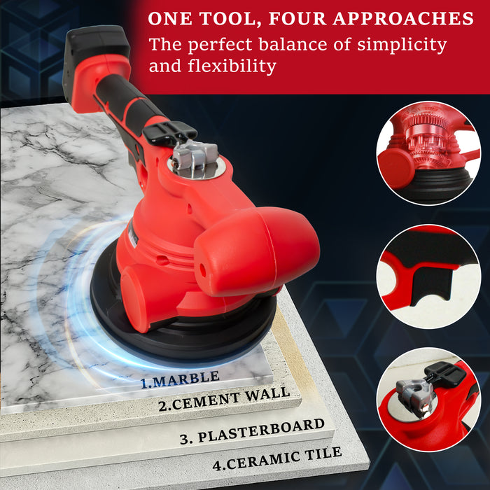 IBELL CT 20-60 20V, 15000 RPM Cordless Tile Vibrator with 2AH Battery and Charger +BMC BOX-6 months warranty