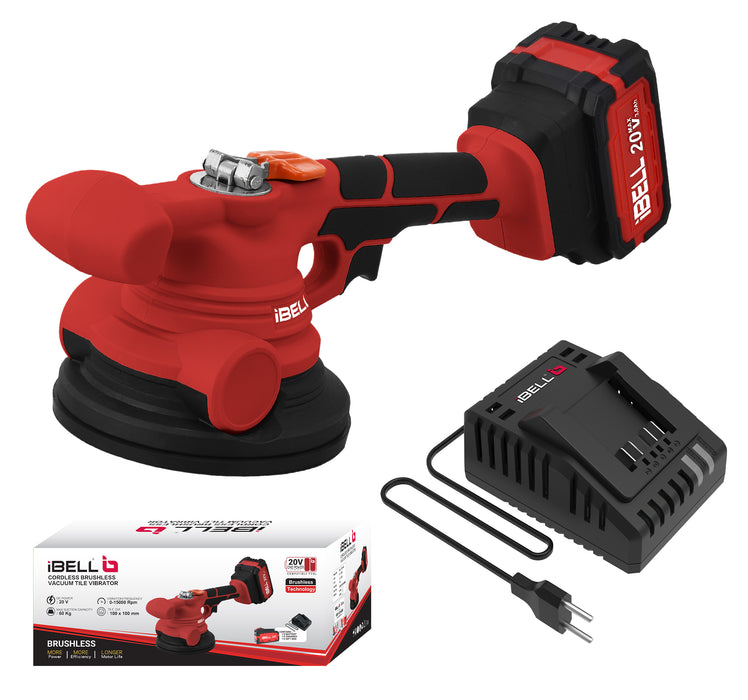IBELL One Power Series CT20-60 Cordless Vacuum Tile Vibrator with 4AH Battery and Charger with 6 months warranty