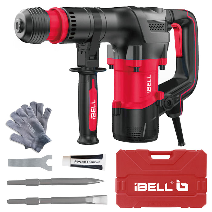 IBELL IBL DH20-35 1350W SDS Hex Demolition Hammer | 20J High Impact Concrete Breaker | 4500 BPM Heavy-Duty Electric Jack Hammer | 5.3 kg Lightweight Design with Anti-Vibration System | For Concrete, Masonry & Construction Work- 6 Months Warranty