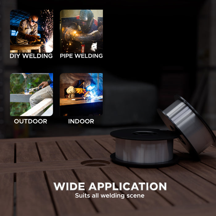 iBELL Flux Core Gasless Welding Wire Wire, Mild Steel AWS/SFA 5.20 E500T-GS, 0.8mm-Diameter, 1Kg