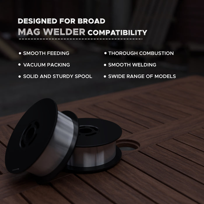 iBELL Flux Core Gasless Welding Wire Wire, Mild Steel AWS/SFA 5.20 E500T-GS, 0.8mm-Diameter, 1Kg