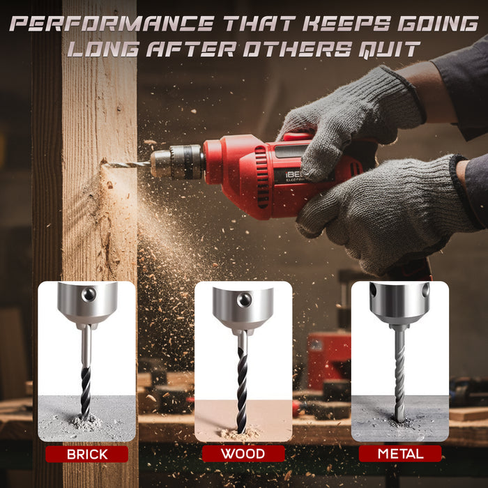 iBELL ED10-30 Electric Drill 10MM, 500W, 2800RPM - 6 Months Warranty