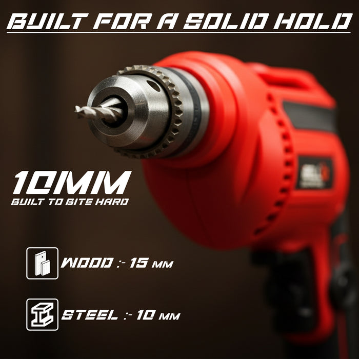 iBELL ED10-30 Electric Drill 10MM, 500W, 2800RPM - 6 Months