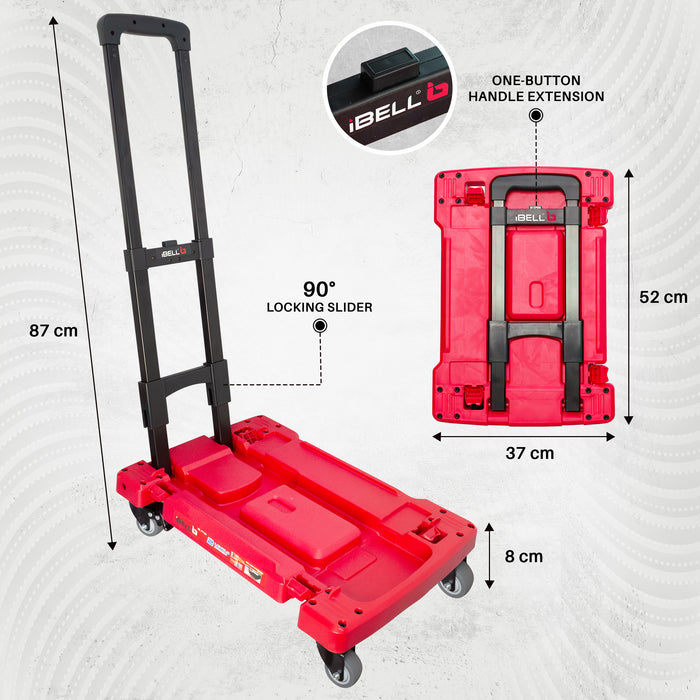 iBELL FT100 | 2-in-1 Tool Box Cart Cum Mechanical Creeper, 100kg Load Capacity, Multi-Purpose Mobile Workstation, Heavy-Duty Rolling Cart for Garage, Workshop, Car Maintenance & DIY Projects