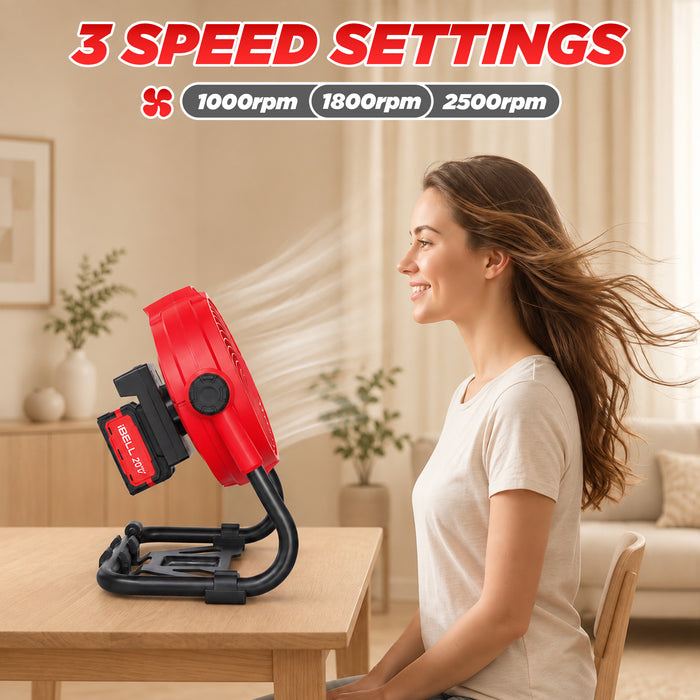 IBELL One Power Series CF24-05 Cordless Portable Fan without Battery and Charger with 6 months warranty