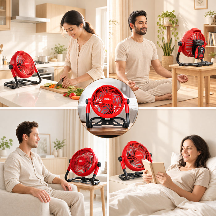 IBELL One Power Series CF24-05 Cordless Portable Fan without Battery and Charger with 6 months warranty