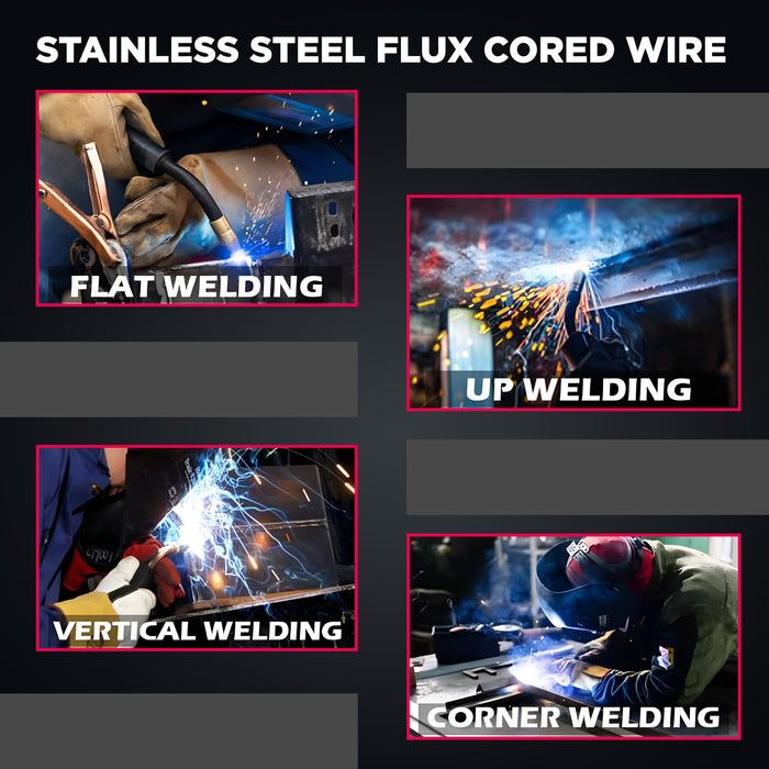 IBELL ARC SOUL E308LTO-3 Stainless Steel Flux Cored Welding Wire –0.8mm (0.030"), 1 kg | AWS A5.22 | All-Position | Easy Slag Removal
