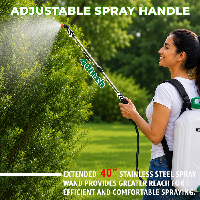 IBELL IBL PS12-20 Battery Powered Knapsack Sprayer 12V | 16L Tank Capacity | 2.0–4.0 Bar Pressure | Portable Agricultural Garden Sprayer for Farming, Pest Control & Plant Care
