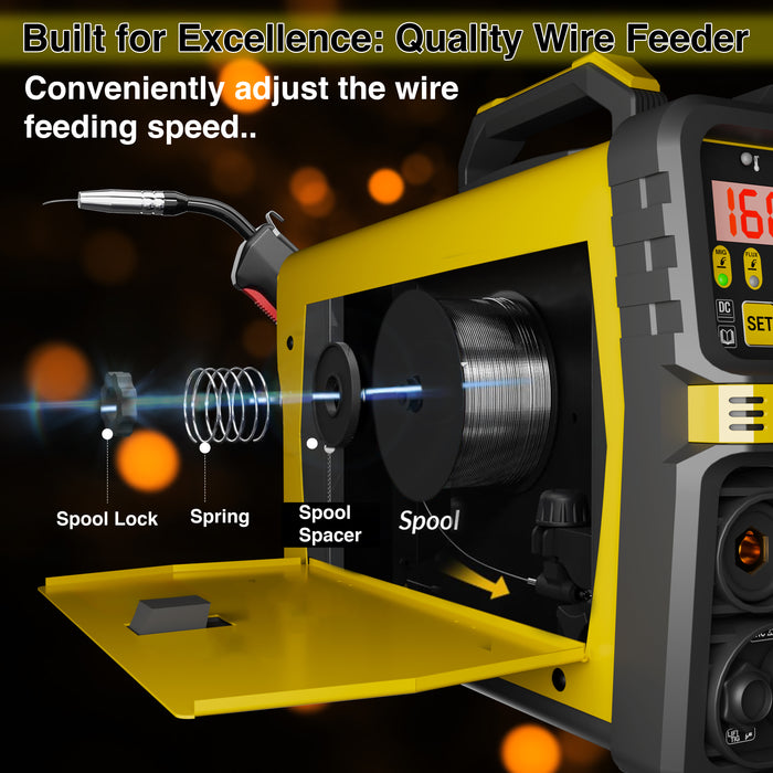 Renewed – iBELL VORMIR VR M200-22 Inverter MMA/MIG/MAG/TIG LIFT Welding Machine (Home/DIY) 200A with Hot Start, Anti-Stick Functions – 1-Year Warranty – with Minor Body Scratches – Full Warranty