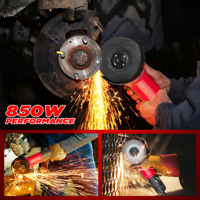 iBELL AG10-70, 850W,4-INCH, 11000RPM Angle Grinder W/Back Switch, 1 Grinding Wheel,1 Wheel Guard, 6 Months Warranty