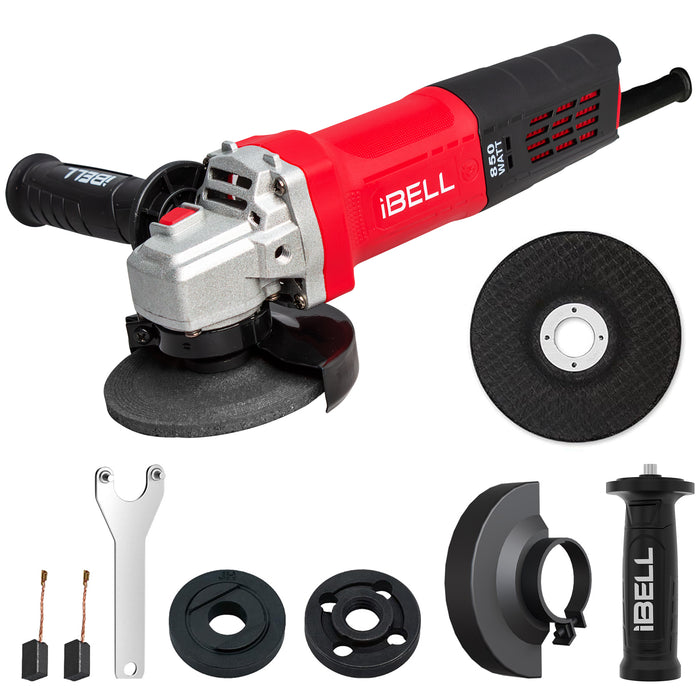 iBELL AG10-70, 850W,4-INCH, 11000RPM Angle Grinder W/Back Switch, 1 Grinding Wheel,1 Wheel Guard, 6 Months Warranty