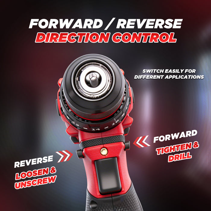 IBELL BD12-40 12V Brushless Cordless Impact Drill | 1500mAh Battery | 2-Speed | 20+3 Torque Settings | 0–27000 IPM | Wood 20mm, Steel 10mm | Compact & Powerful Drill Machine | 12 Months Warranty