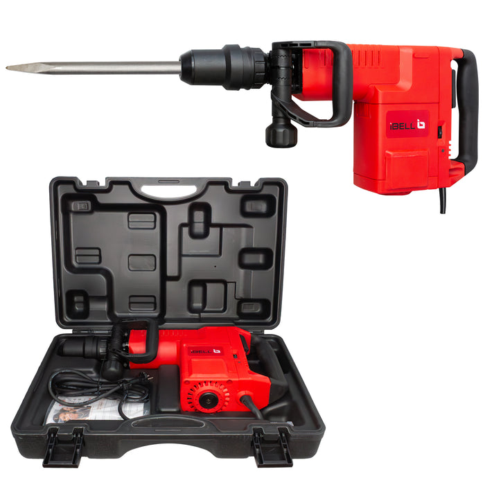 iBELL Demolition Hammer, IBL DH45-66,1500W,900-1890 RPM,220V,50 HZ,11 KG with 6 Months Warranty.