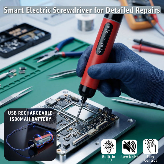 IBELL IBL ES36-15 4V Cordless Screwdriver Set with 27 Accessories | 10Nm Max Torque | 3 Torque Settings | 300 RPM Speed | 6.35mm Chuck | Built-in LED Light for Home & DIY Use