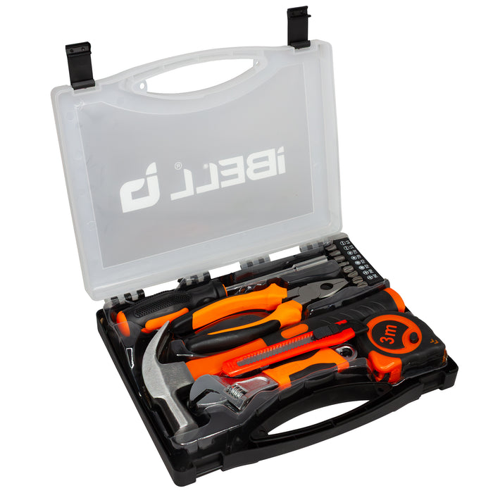 IBELL HT17-30 Hand Tool Kit for Household DIY & Emergency Maintenance (14 Pieces)