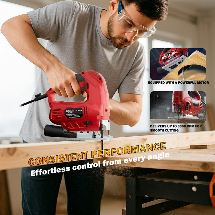 IBELL Professional JIG Saw ,JS 10-65  650W, Copper Armature, 3000RPM 65mm with Variable Speed Control