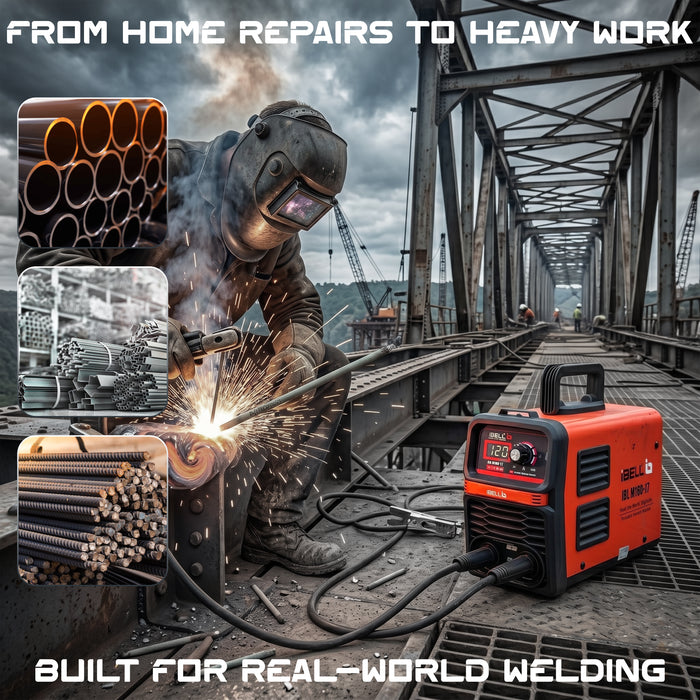 IBELL M160-17 Inverter ARC Compact Welding Machine (IGBT) 160A with Hot Start & Anti-Stick Functions - 1 Year Warranty