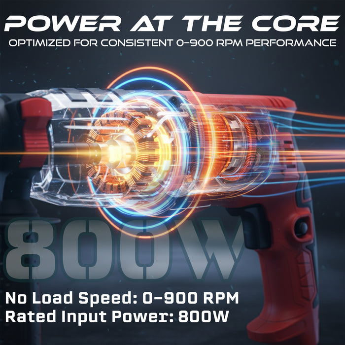 IBELL Rotary Hammer Drill Machine RH26-24, SDS Chuck,800W,900RPM,26MM with 6 Months Warranty