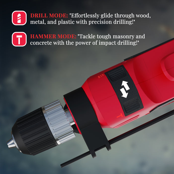 IBELL Impact Drill (Auto chuck), 650W, Copper Armature, Chuck 13mm, 2800 RPM, 2 mode selector, Forward/Reverse with variable speed