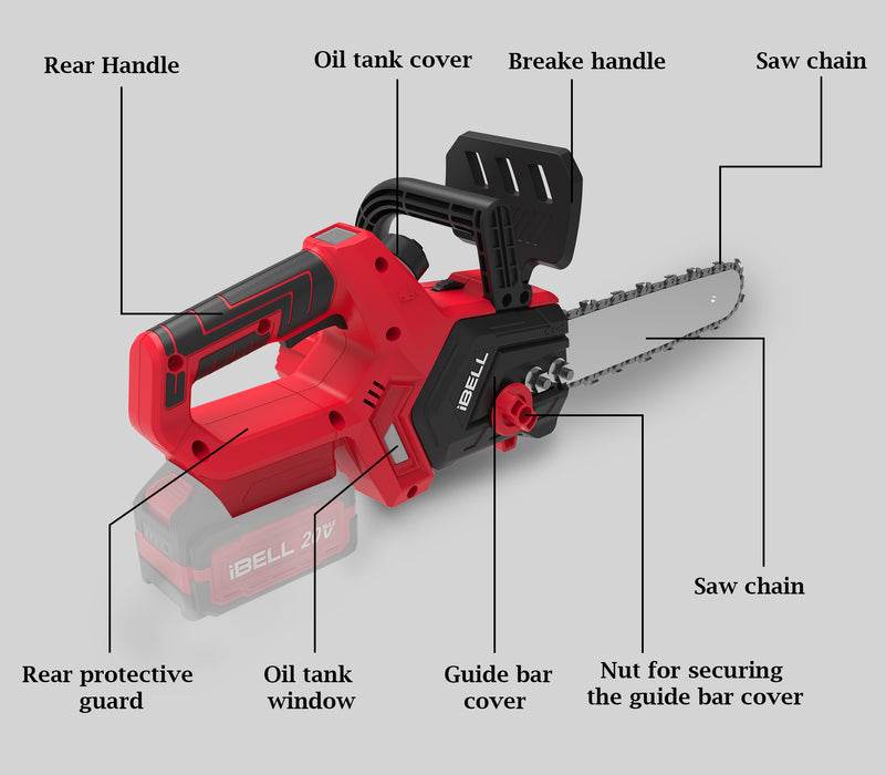 IBELL One Power Series BS20-12 Cordless Chain Saw brushless without battery & charger with 12 months warranty