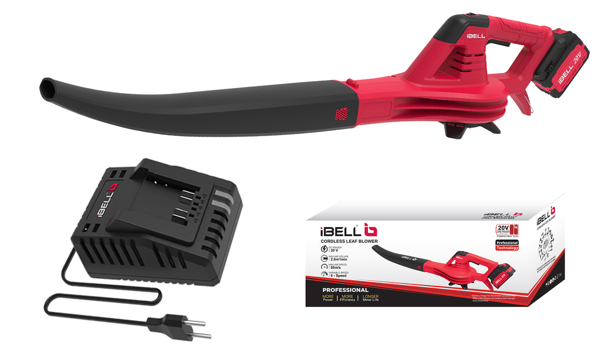 IBELL One Power Series Cordless Leaf Blower LB20-28 20V 280W 4Ah Battery & Charger with 6 months warranty