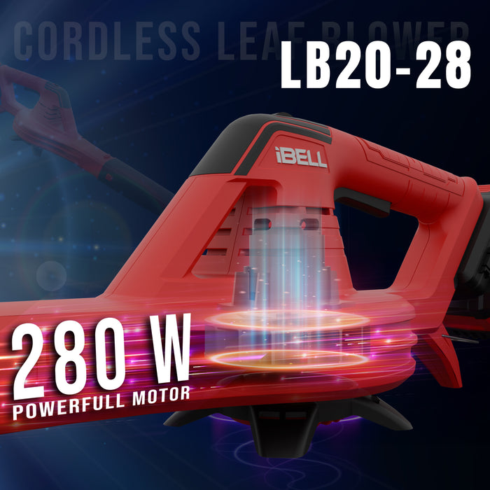 IBELL One Power Series Cordless Leaf Blower LB20-28 20V 280W 4Ah Battery & Charger with 6 months warranty