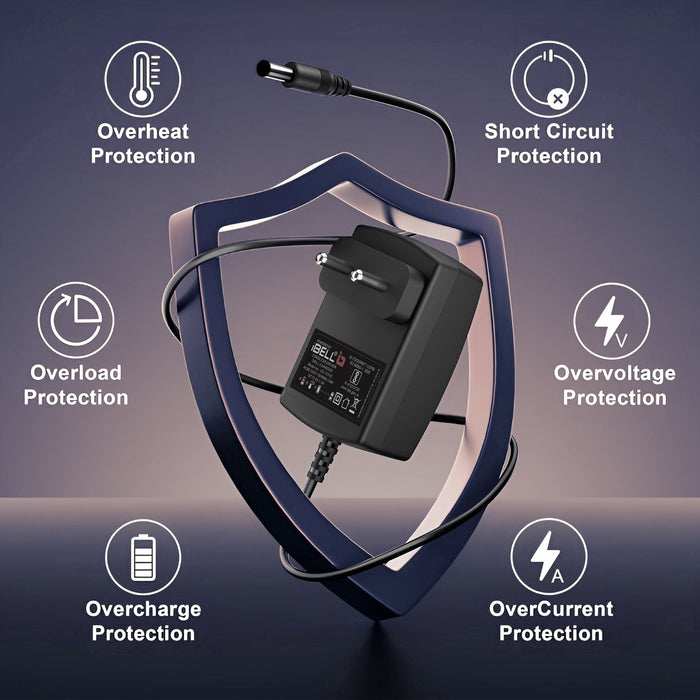 iBELL VORMIR SMART POWER SERIES 12.6V 1.5A Line Charger | 24W Li-ion Battery Charger | Compatible with VORMIR SPS Cordless Tools – VR LXC1C LN