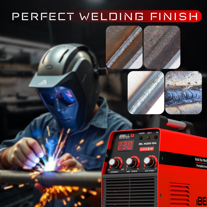 iBELL M250-104, ARC (IGBT) 250A with Hot Start, Anti-Stick Functions, Arc Force Control Inverter Welding Machine