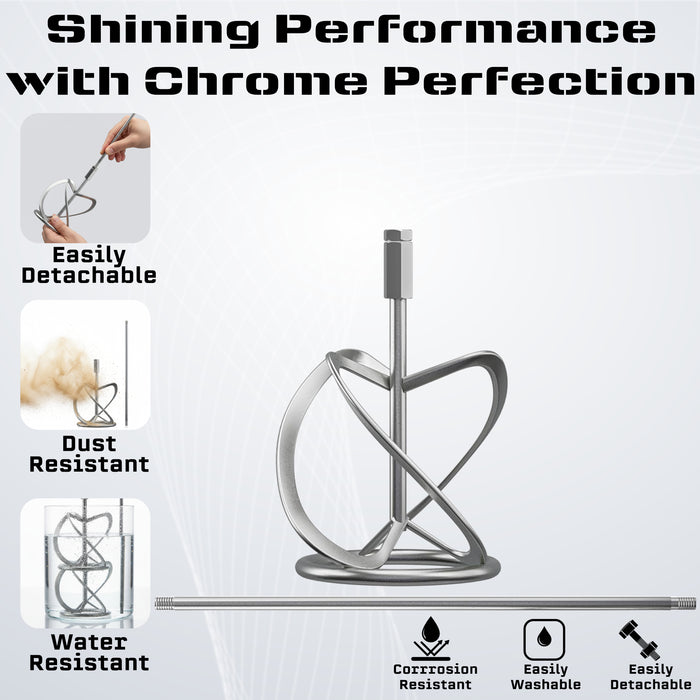 iBELL PM12-50S Paint Mixer | 1200W Electric Stirrer with Variable Speed Control | 1050 RPM High-Speed | Heavy Duty 220V Handheld Blender for Paint, Cement, Putty, and Paste | 6-Month Warranty