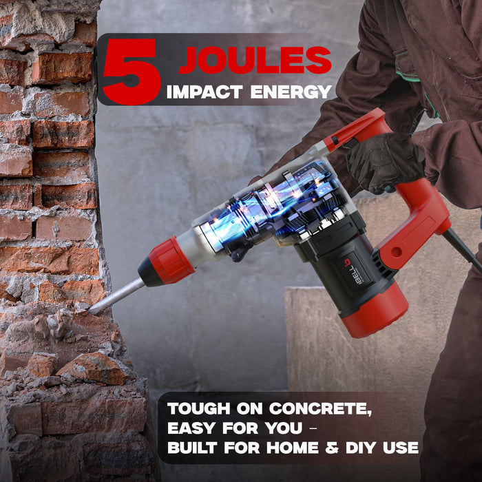 iBELL IBL RH28-101 Heavy Rotary Hammer Core Drill Machine,1000W,750RPM,26MM-6 Months Warranty