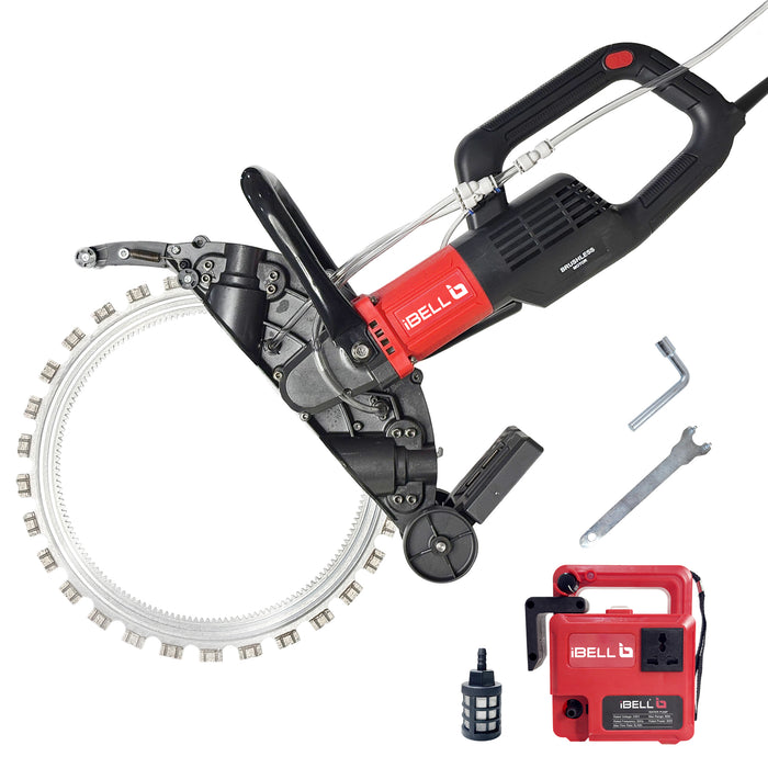 IBL RS50-40 5000W Brushless Concrete Ring Saw with 410mm Blade, 310mm Deep Cutting Capacity and Variable Speed 0–2520 RPM for Masonry & Reinforced Concrete
