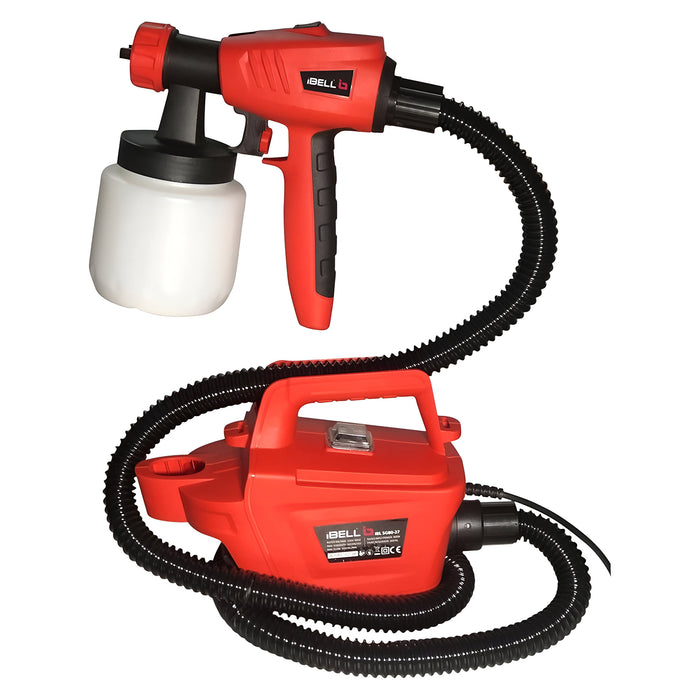 IBELL HVLP Paint Sprayer SG80-27, 800W, Copper Armature, Maximum Flow 1000ml/min, Paint Reservoir 800ml, Adjustable Spray Patterns and Detachable Design
