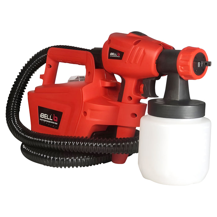 IBELL HVLP Paint Sprayer SG80-27, 800W, Copper Armature, Maximum Flow 1000ml/min, Paint Reservoir 800ml, Adjustable Spray Patterns and Detachable Design