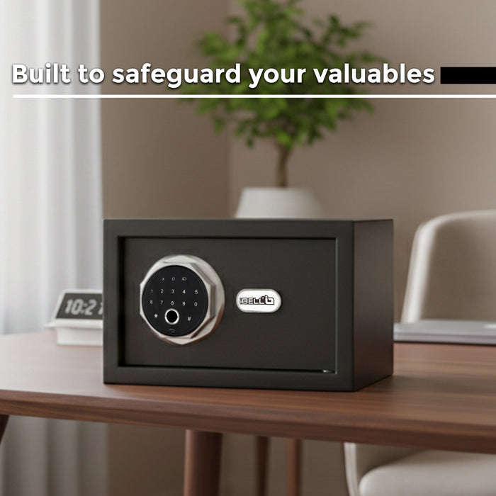 iBELL IBL SL-20F Digital Fingerprint Safe Locker for Personal and Office Use | 20L Biometric Electronic Safe Locker with Interior Light and Emergency Key Access