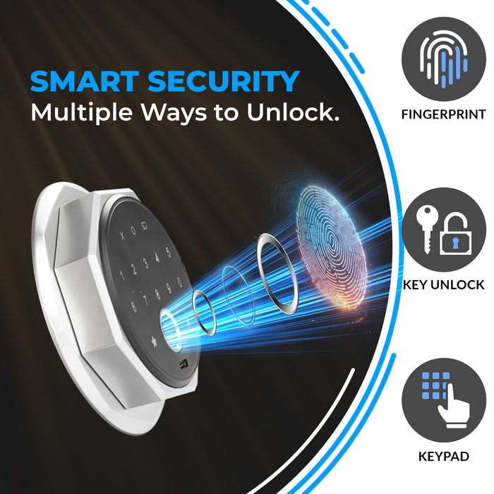 iBELL IBL SL-20F Digital Fingerprint Safe Locker for Personal and Office Use | 20L Biometric Electronic Safe Locker with Interior Light and Emergency Key Access