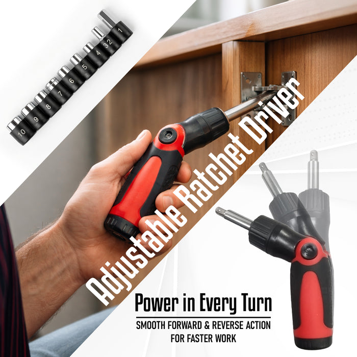 iBELL TB53-23 Hand Tool Kit for Home & DIY Use (53-Piece) - Includes Screwdriver, Wrench, Ratchet, Utility Knife, Saw, Claw Hammer, Measuring Tape and Plier