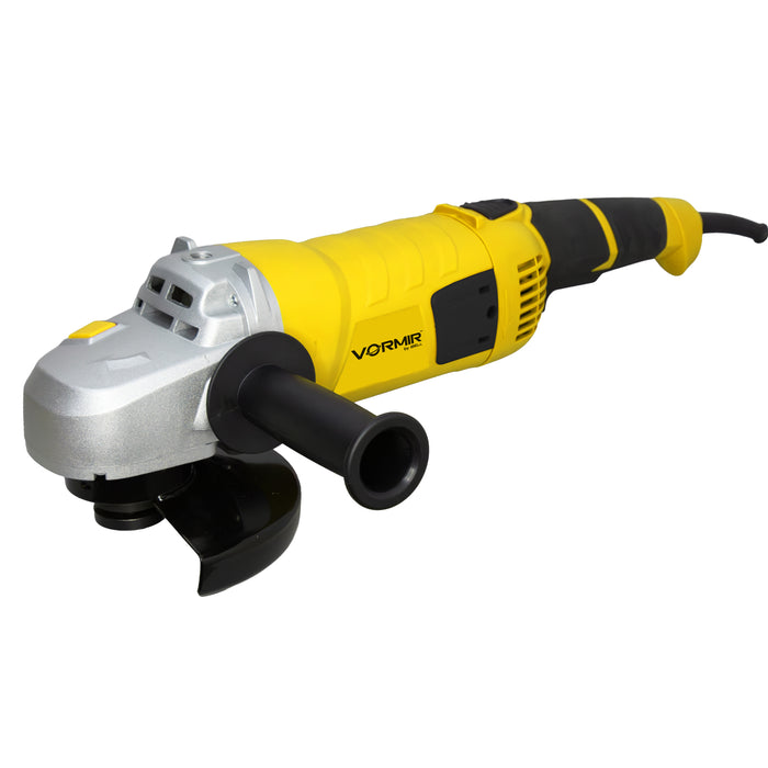 iBELL VORMIR VR AG18-24 Professional 2400W Angle Grinder, 8500 RPM, 180mm (7”) Disc | Heavy Duty Electric Grinder Machine for Metal, Stone & Concrete Cutting, Grinding, Polishing | Class II Protection | 6 Months Warranty
