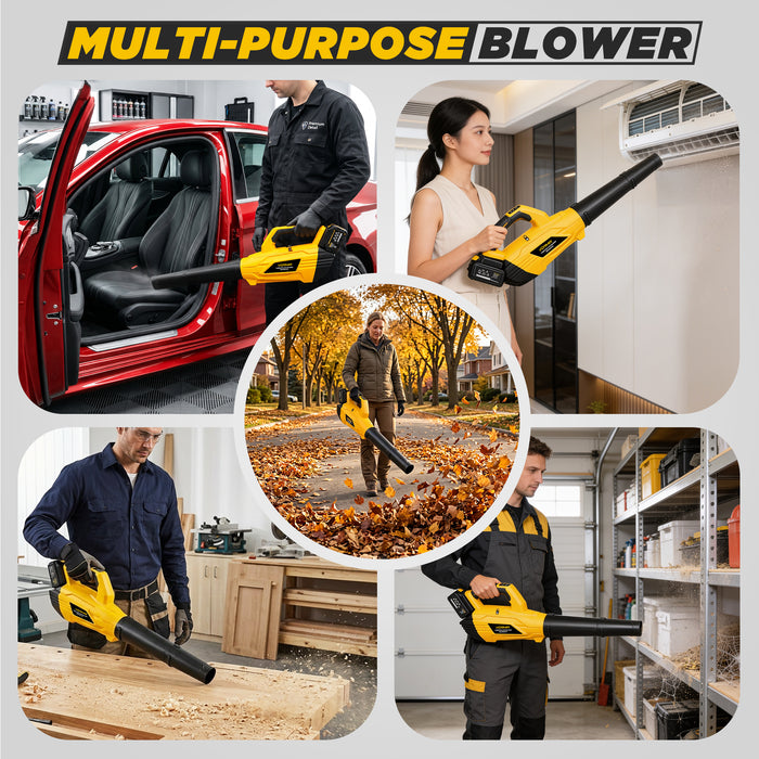 IBELL VORMIR VR BB40-95 Cordless Brushless Blower 40V MAX DC | 900W | 22000RPM | 55m/s Wind Speed | 700m³/h (412 CFM) Air Flow | Battery Leaf Blower for Garden & Cleaning