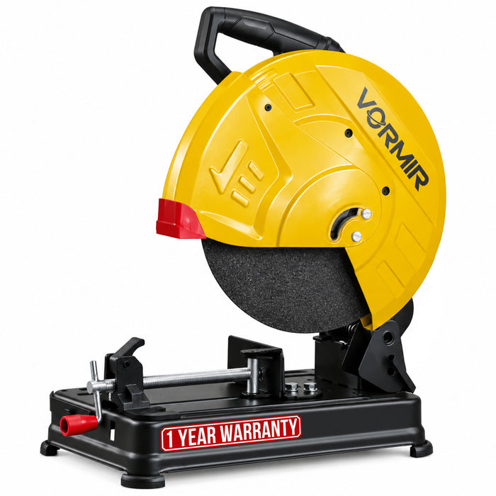 VORMIR VR CM35-26 355mm Cut-Off Machine, 2400W Heavy Duty Electric Cut-Off Saw, 3900 RPM, 14-Inch Cutting Blade, Metal Cutting Machine for Steel, Iron, Pipes & Fabrication Work, 6 Months Warranty