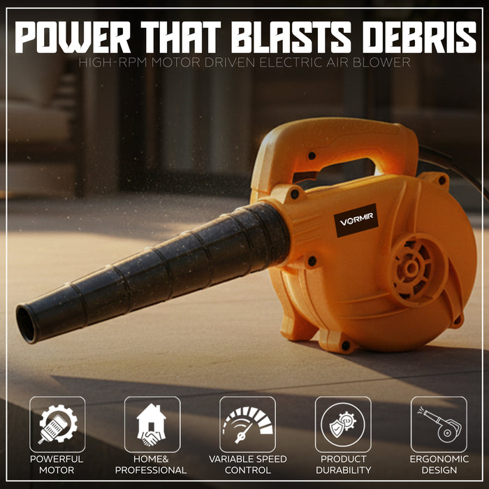 IBELL VORMIR VR EB60-80 800W Air Blower Machine with 16,000 RPM | High Air Flow 2.5 m³/min | Lightweight & Compact Design | Ideal for Cleaning Dust, Leaves, PC, Car, Home & Garden | 6 Months Warranty