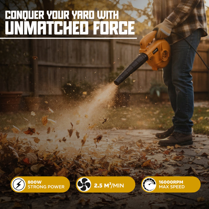 IBELL VORMIR VR EB60-80 800W Air Blower Machine with 16,000 RPM | High Air Flow 2.5 m³/min | Lightweight & Compact Design | Ideal for Cleaning Dust, Leaves, PC, Car, Home & Garden | 6 Months Warranty