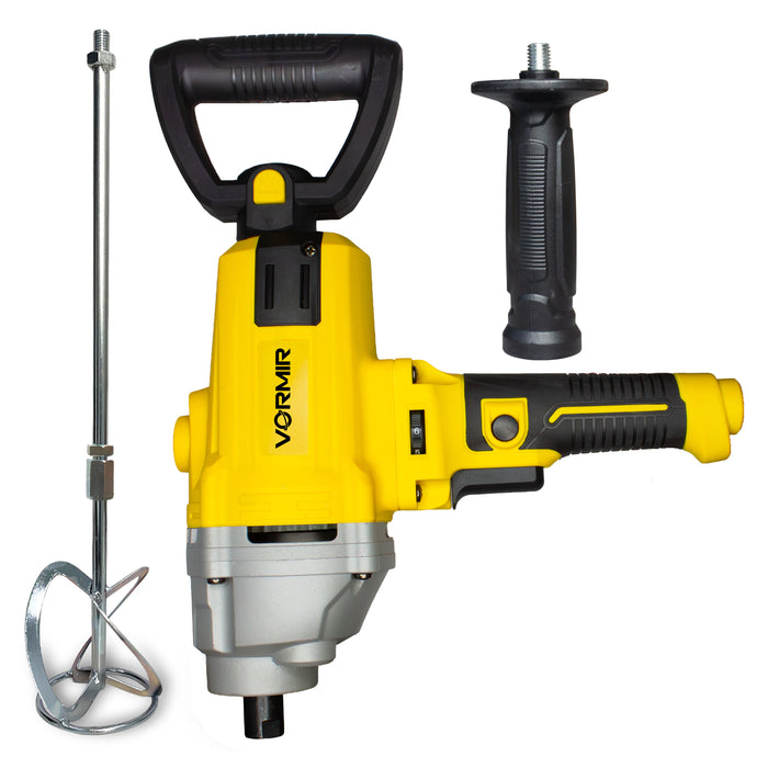 iBELL Vormir VR PM12-50 Heavy-Duty Paint Mixer | 1200W Motor, Variable Speed 0–1050 RPM, 16mm Chuck Size, 120mm Mixing Wheel | 220V~50/60Hz | Ideal for Paint, Plaster & Cement Mixing | 6-Month Warranty